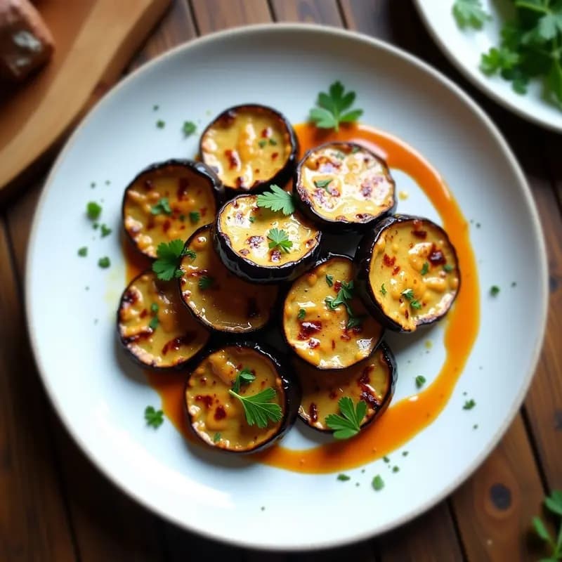 Berenjenas Asadas con Alioli Ahumado: Receta Vegana en Horno y Sin Lácteos