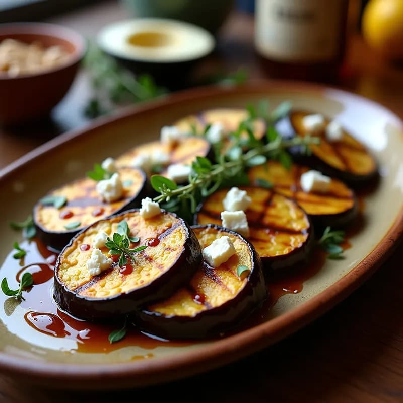 Berenjenas Asadas con Miel y Vinagre Balsámico: Receta en Horno Crujiente y Gourmet