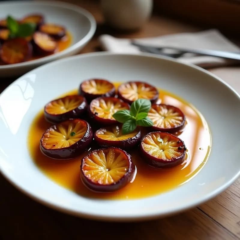 Berenjenas Asadas con Miel y Vino Tinto: Receta Gourmet en 25 Minutos