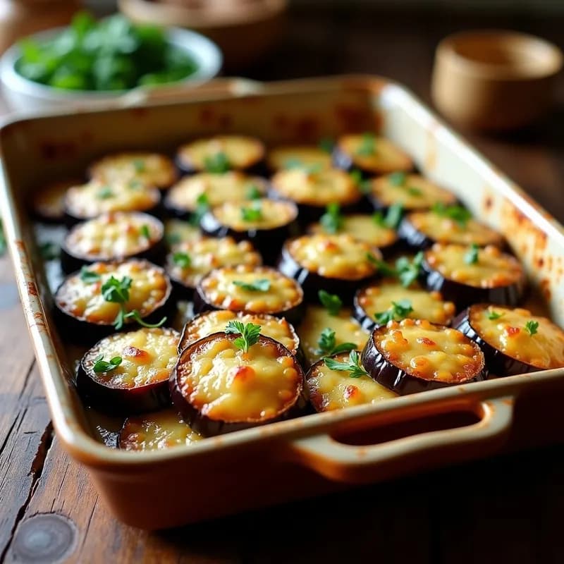 Berenjenas Asadas con Parmesano: Receta al Horno Rápida y Sin Aceite