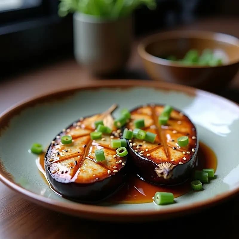 Berenjenas al Miso Glaseado: Receta Asiática Fácil en 25 Minutos