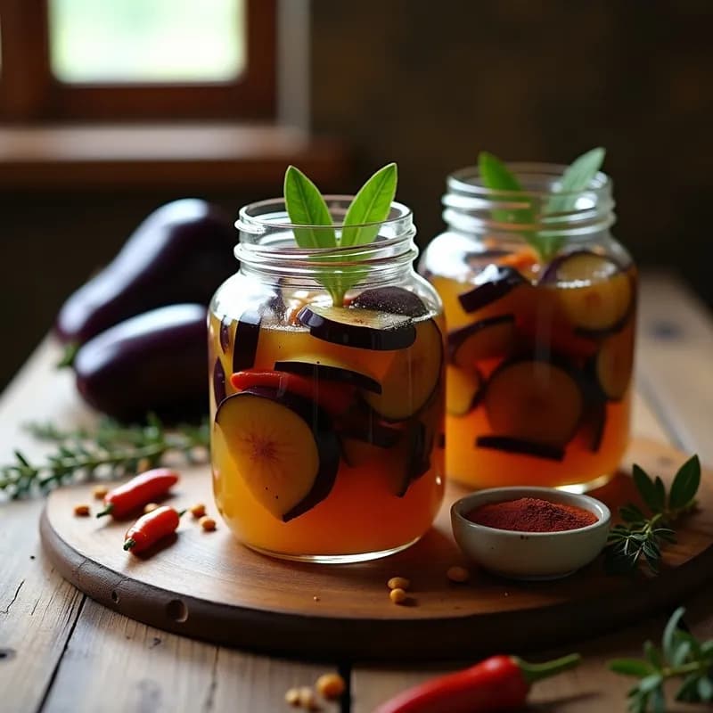 Berenjenas en Escabeche Ahumadas: Receta en Thermomix con Toque a Leña en 25 Minutos