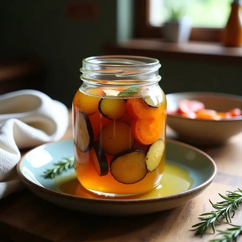 Berenjenas en Escabeche con Vinagre y Miel: Receta Tradicional para Conservar el Sabor del Verano