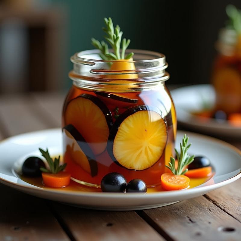 Berenjenas en Escabeche con Vinagre de Módena y Ajo Negro: Receta Española para Tupper