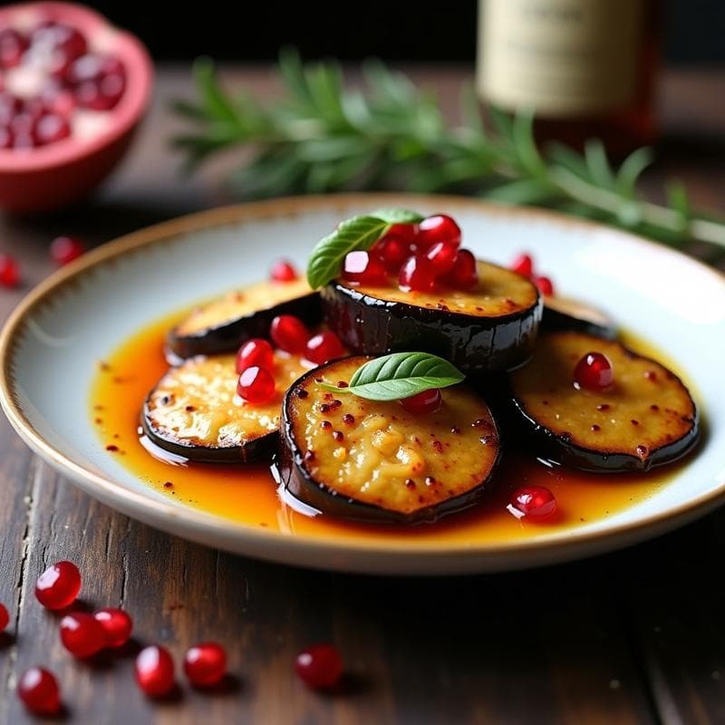 Berenjenas al Escabeche con Vinagreta de Granado: Receta Española en Thermomix