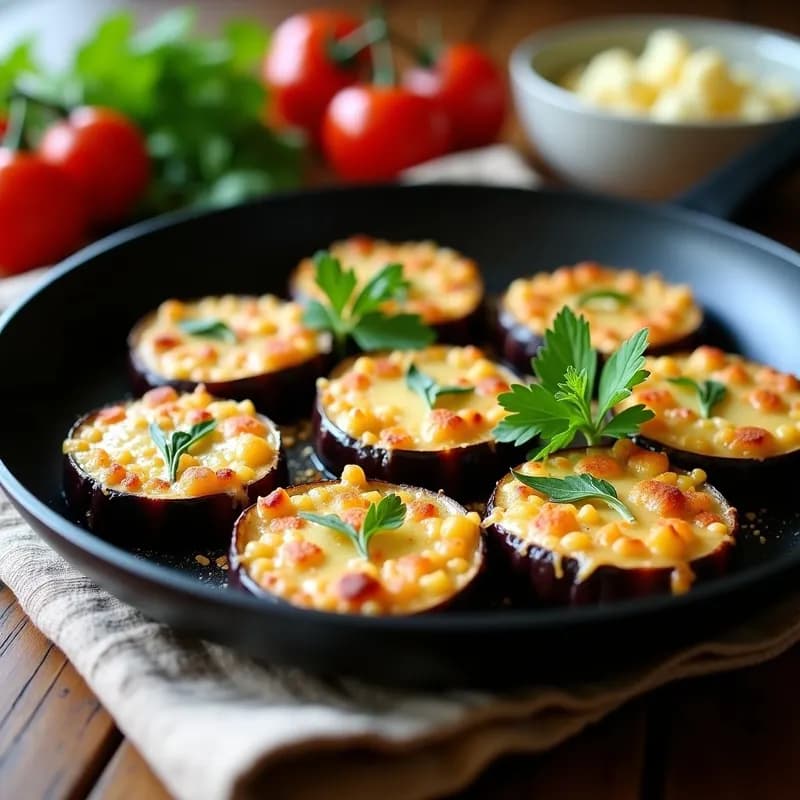 Berenjenas Gratinadas con Parmesano Ahumado: Receta Sin Horno y en 20 Minutos