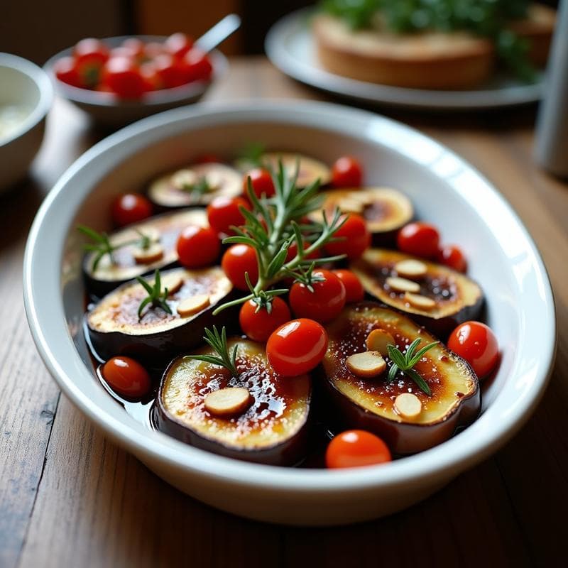 Berenjenas al Horno con Miel y Vinagre Balsámico: Receta Italiana Vegana y Sin Gluten