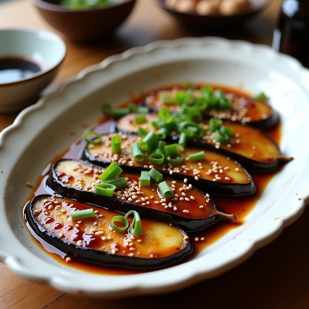 Berenjenas al Horno con Salsa de Misos y Sésamo: Receta Japonesa Vegana y Umami
