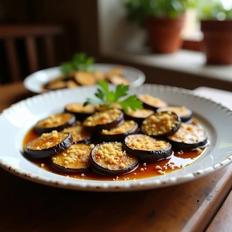 Berenjenas con miel de La Alcarria: Receta de tapas dulces y saladas al horno