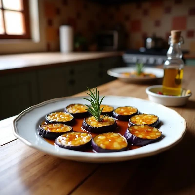 Berenjenas con Miel de la Alpujarra: Aperitivo Dulce-Salado en 15 Minutos