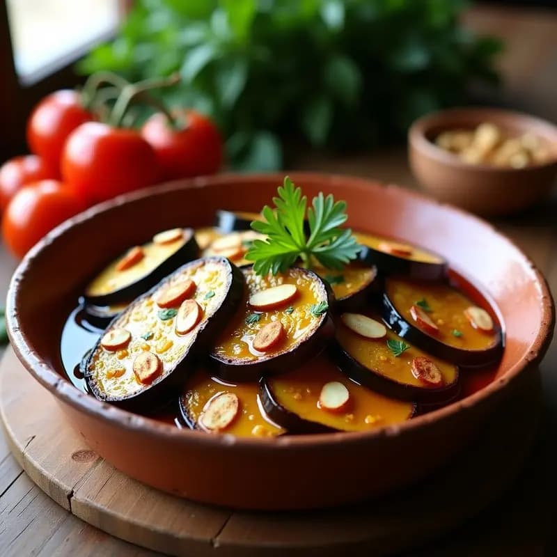 Berenjenas con Miel de la Alpujarra: Receta Granadina Vegana y sin Fritura