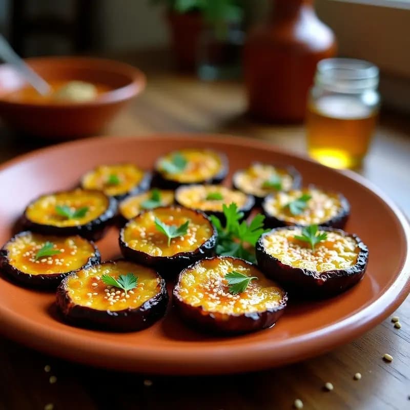 Berenjenas con Miel de Caña: Entrante de la Huerta Andaluza en Airfryer