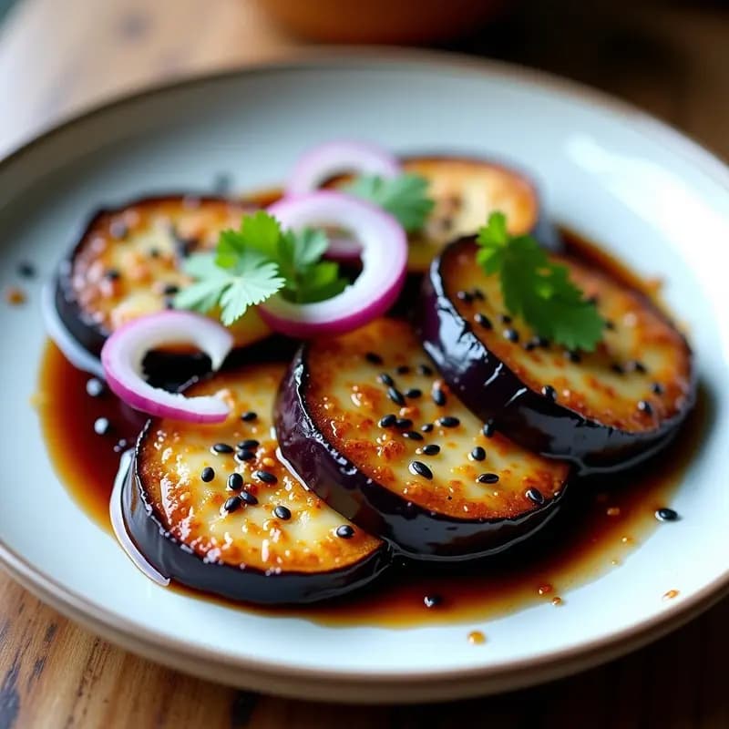 Berenjenas al Miso Ahumado en Airfryer: Receta Vegana Rápida y Sin Aceite
