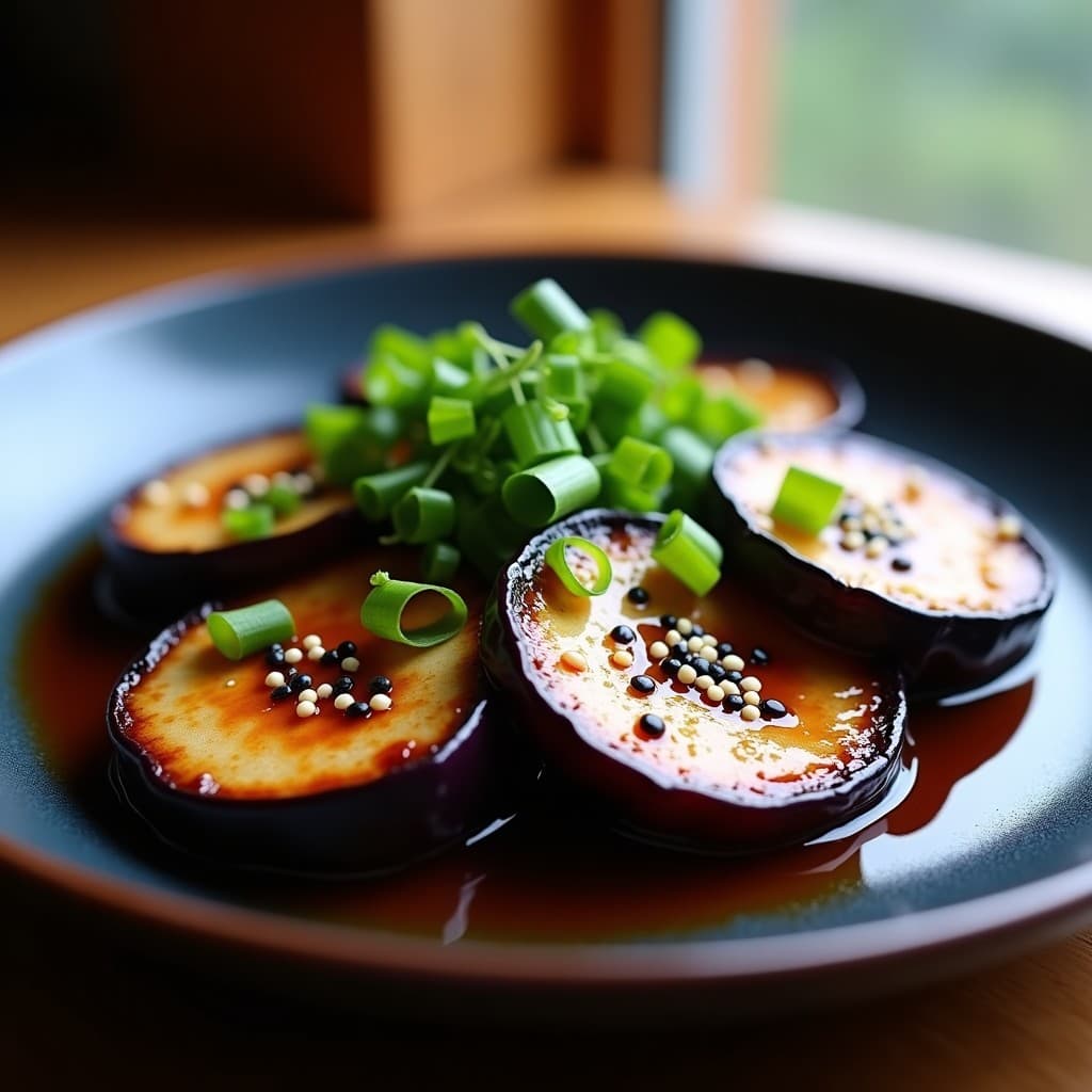 Berengenas al Miso y Sésamo: Receta Japonesa Vegana en Airfryer con Glaseado Teriyaki