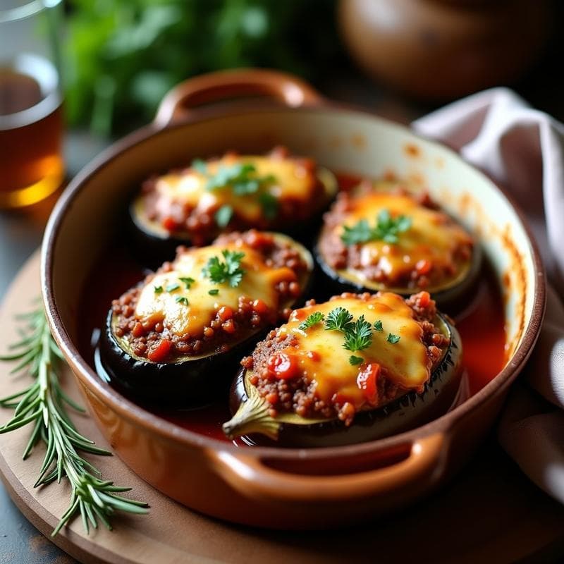 Berenjenas Rellenas de Carne Picada: Receta al Horno Fácil y Alta en Proteína