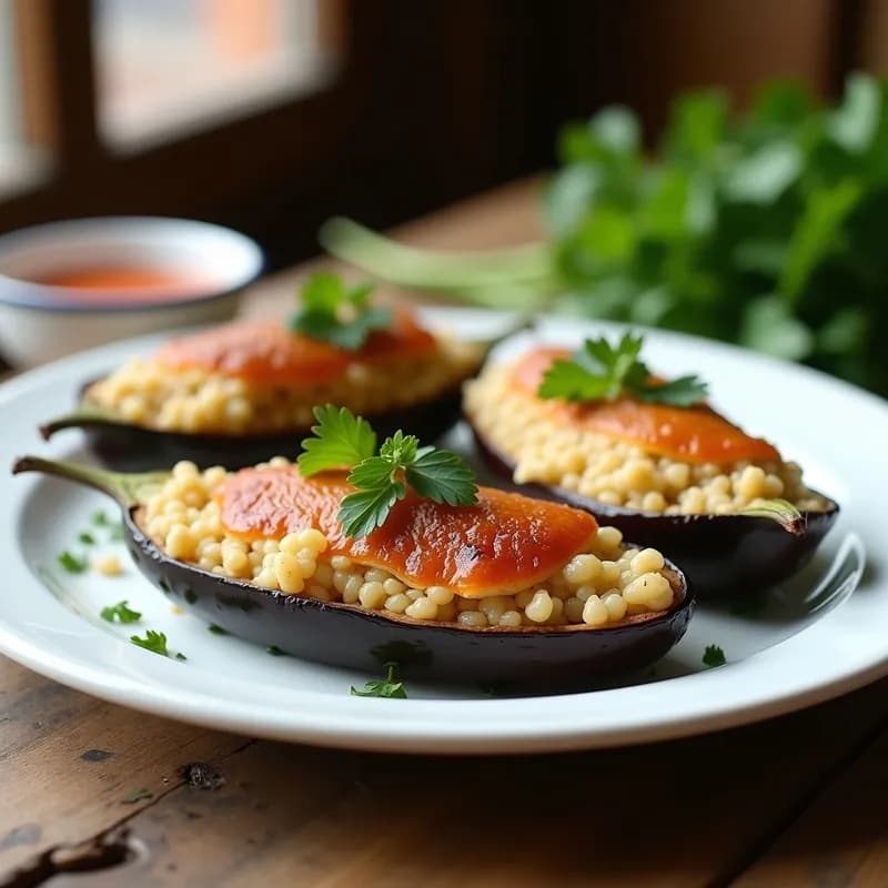 Berenjenas Rellenas de Quinoa y Tofu: Receta al Horno con Proteína Vegetal