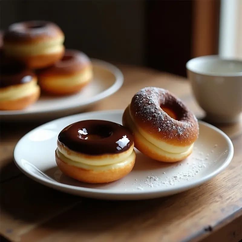 Berlinas de Crema Pastelera y Chocolate: Receta de Carnaval Madrileño