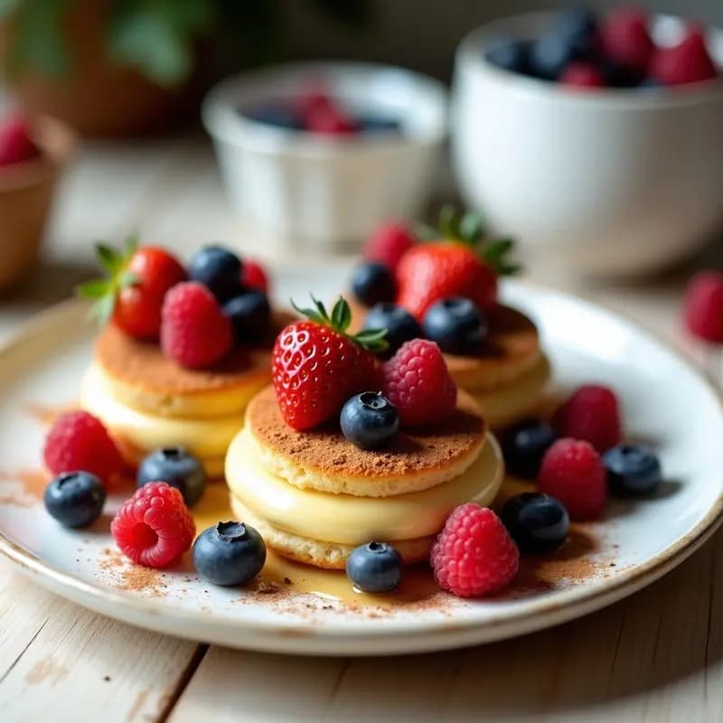 Berlinas de Crema Pastelera y Frutos Rojos: Postre Portugués Sin Gluten