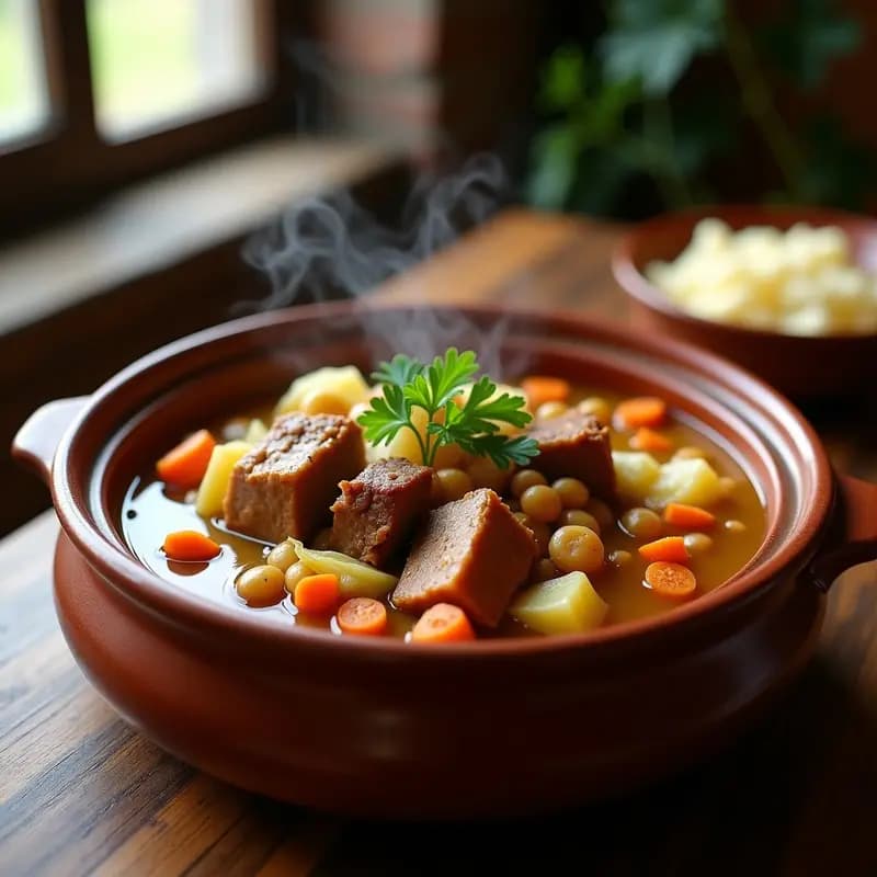 Berza Andaluz con Garbanzos y Cerdo: Receta de Cocido caro pero económico