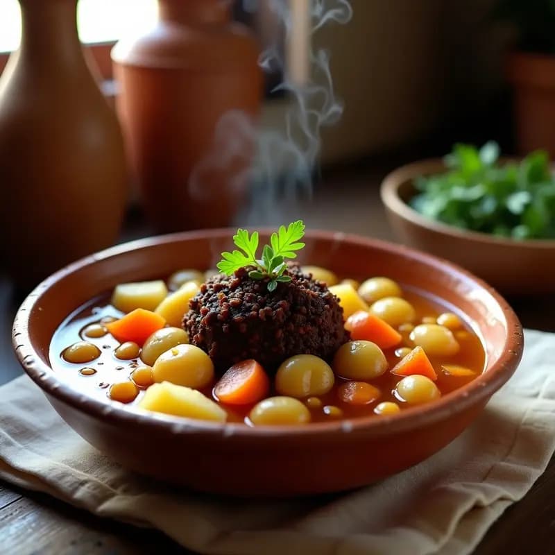 Berza Andaluz con Pringá: Receta de Cocido de Invierno en Olla Normal