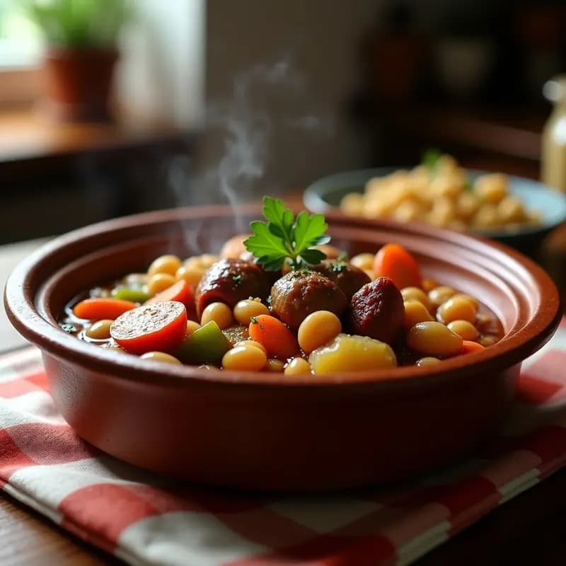 Berza Andaluza: Cocido de Garbanzos con Carnes y Verduras de la Huerta