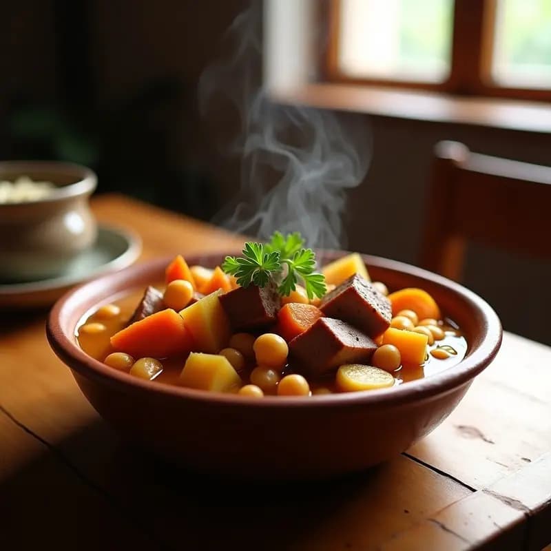 Berza Canaria con Garbanzos y Costilla: Receta Tradicional de las Islas