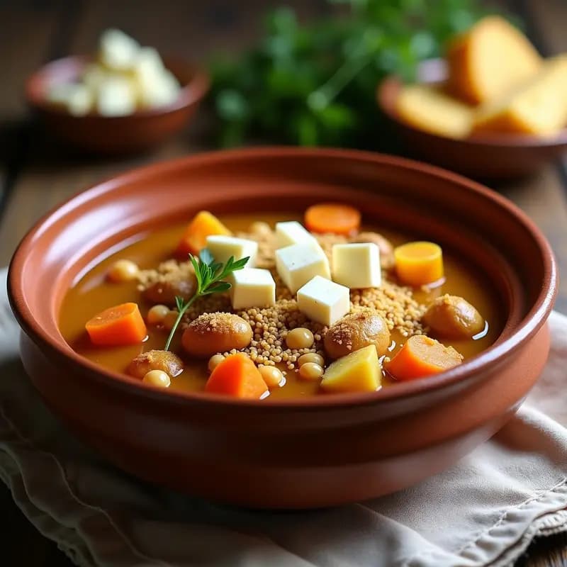 Berza Canaria con Gofio y Queso Fresco: Receta de las Islas en Olla Rápida