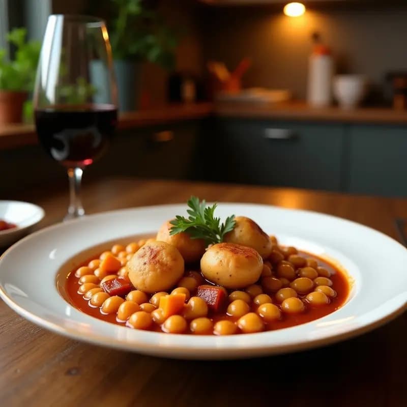 Berza Madrileña con Garbanzos y Morcilla: Cocido Desmontado en un Solo Plato