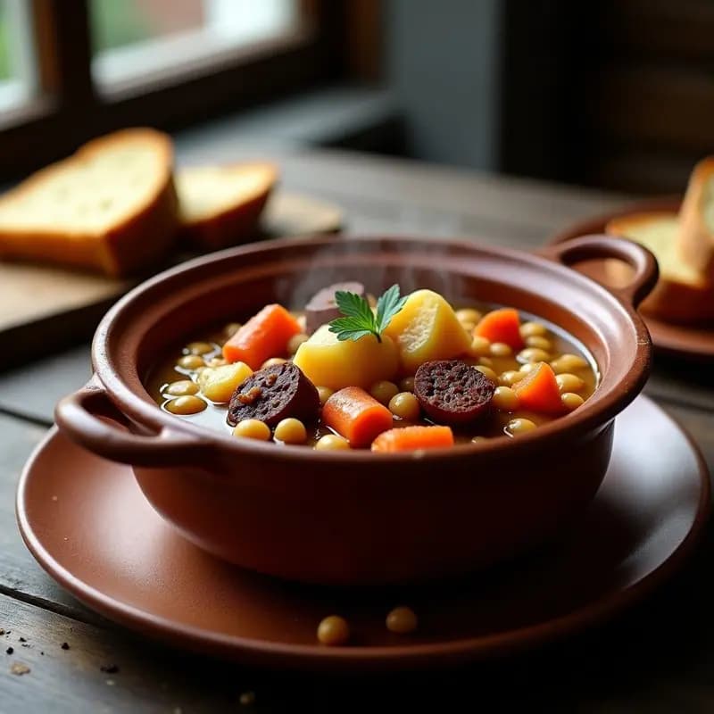 Berza Madrileña con Morcilla y Cocido: Receta Contundente de Invierno en Olla