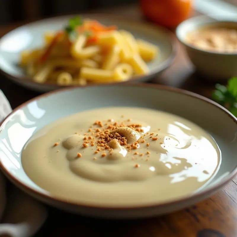 Beschamel Vegana de Anacardos: Salsa Francesa Sin Lácteos para Pasta y Gratinados