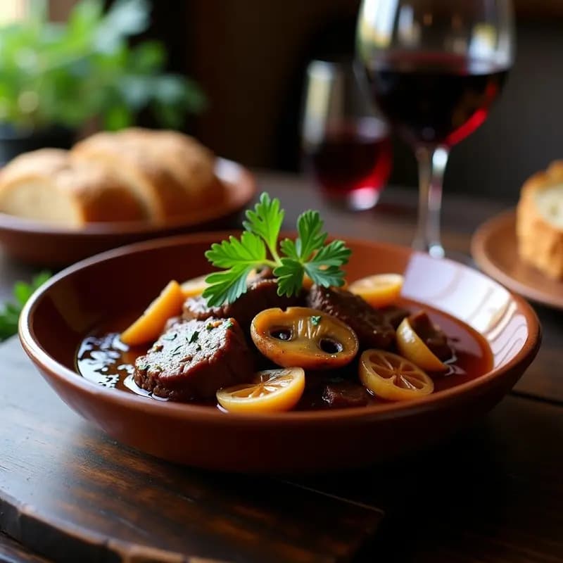 Bestseller de Ternera con Salsa de Oporto y Setas: Receta Portuguesa Gourmet