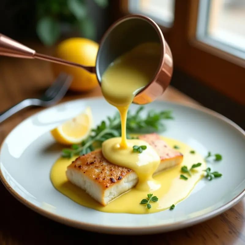 Beurre Blanc de Limón y Mantequilla Clarificada: Salsa Francesa para Pescados en 10 Minutos