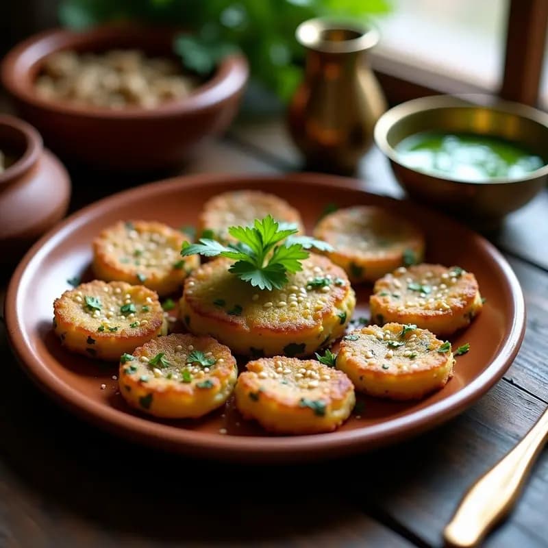 Bhaji Indiana de Cebolla y Espinacas: Receta Vegana y Crujiente en Sartén