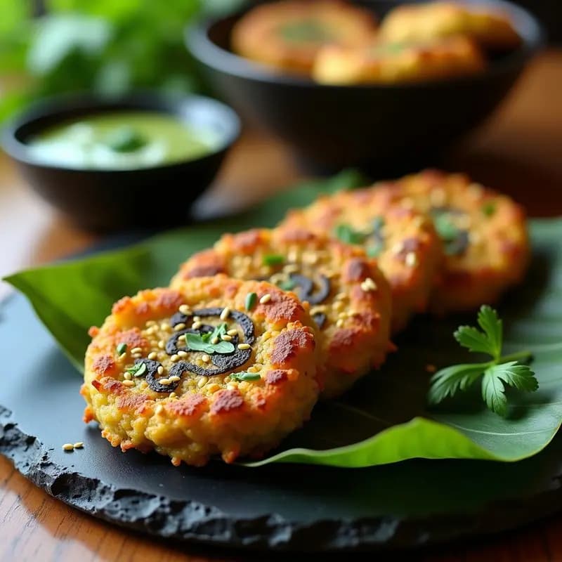 Bhaji de Cebolla y Espirulina: Aperitivo Indio Vegano y Sin Gluten en Olla Exprés