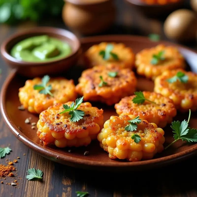 Bhaji de Cebolla con Garbanzos y Especias: Receta India Vegana en Airfryer