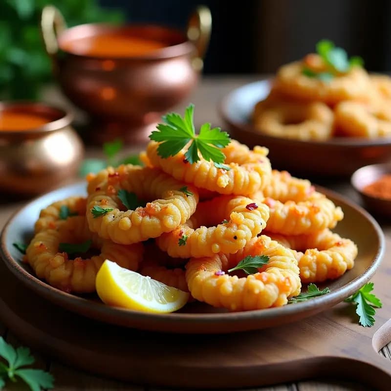 Bhaji de Cebolla Indio con Harina de Garbanzo: Receta de Street Food crujiente y especiada