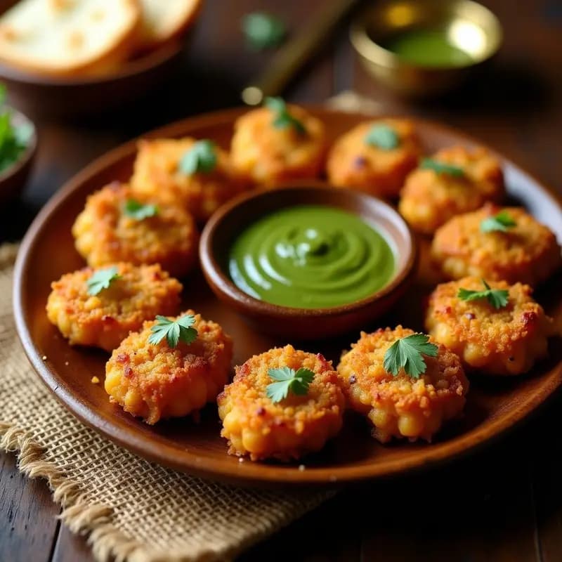 Bhaji de Cebolla Pakistانی: Receta de Fritura Crujiente con Garbanzos y Especias
