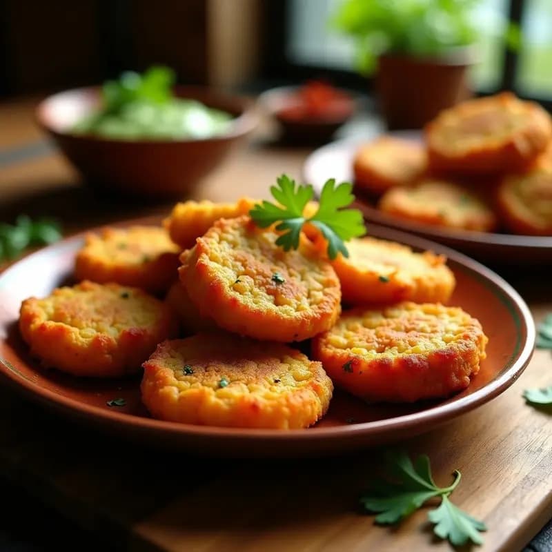 Bhaji de Cebolla y Patata: Frituras Indianas Crujientes en Airfryer