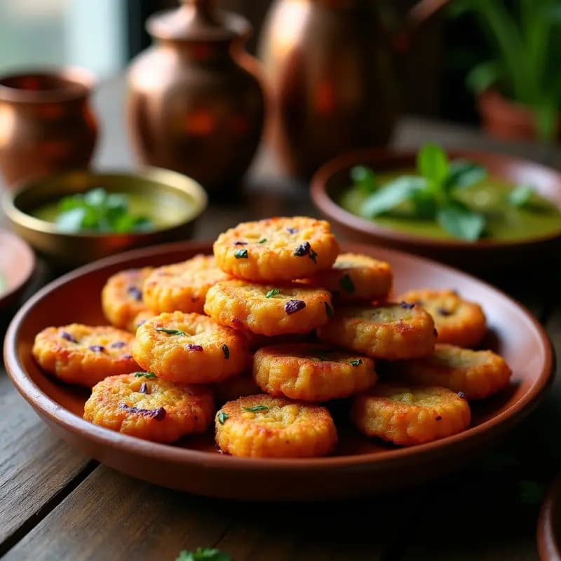 Bhaji de Cebolla y Patata: Receta India de Aperitivo Crujiente en Sartén