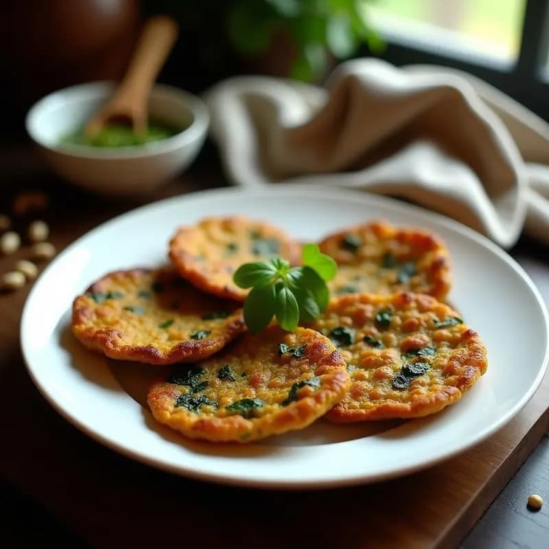 Bhaji de Espinacas y Patata con Masala de Mostaza: Receta India Keto en Airfryer