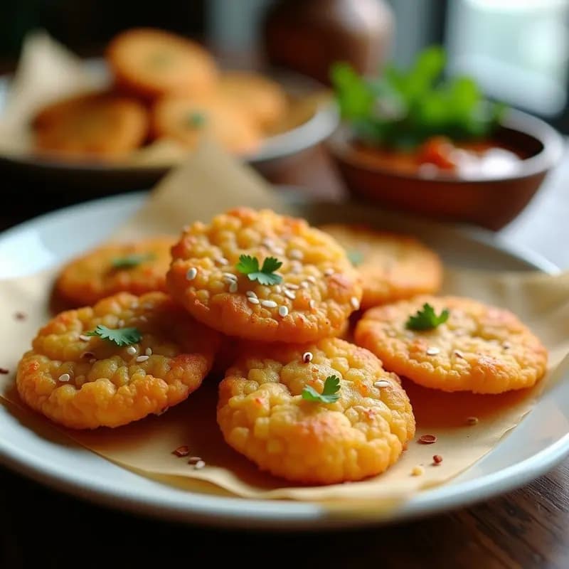Bhajia de Cebolla: Snack Indio Crujiente y Vegano para Aperitivos