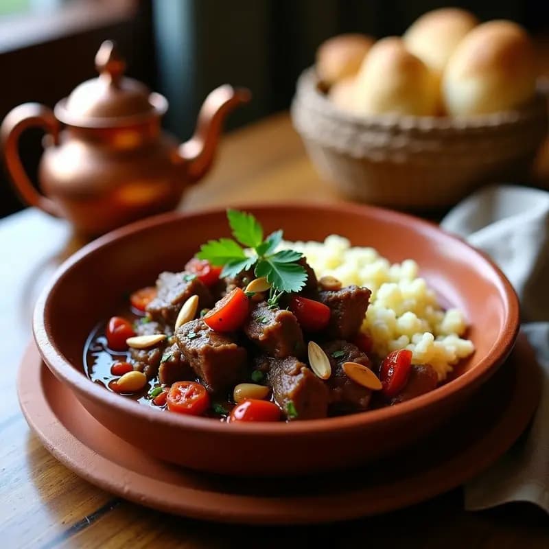 Bharat de Cordero con Ciruelas Pasas: Receta Argelinea Especiada en Olla Lenta