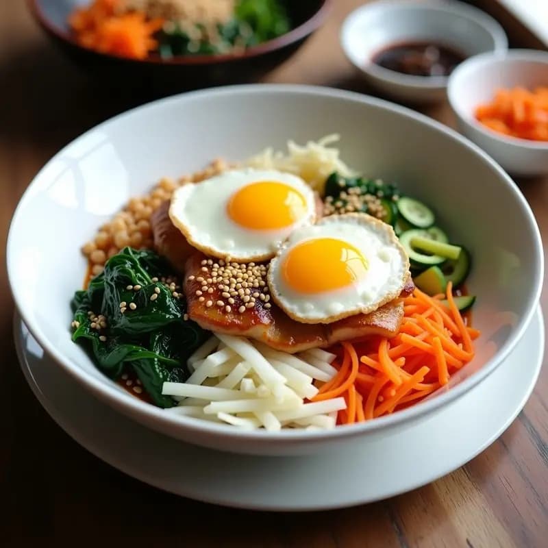 Bibimbap de Arruruz y Vegetales Fermentados: Receta Coreana Sin Granos y Keto