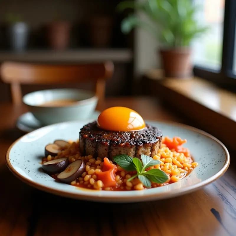 Bibimbap Coreano con Champiñones Shitake y Kimchi Casero: Receta en Airfryer y Sin Gluten