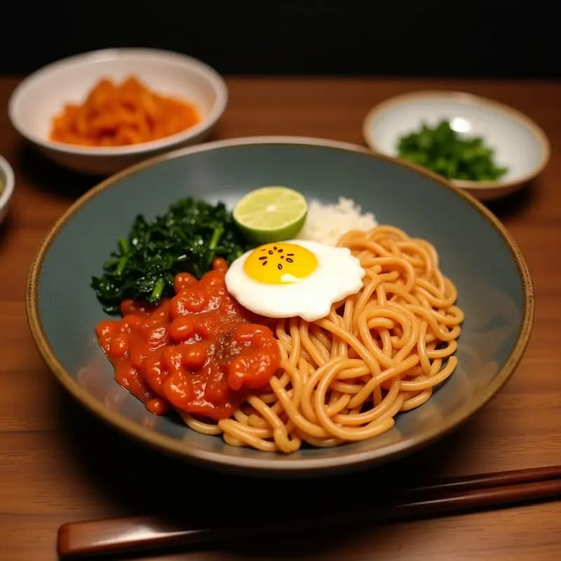 Bibimbap de Coliflor y Kimchi Vegano: Bowl Coreano Bajo en Carbohidratos