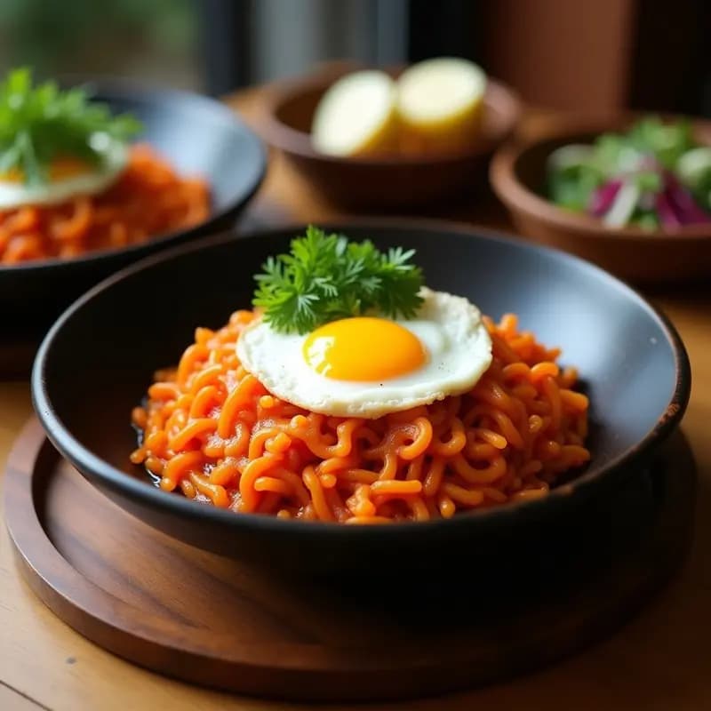 Bibimbap Coreano de Coliflor: Receta Low Carb con GoChuJang y Huevo en Airfryer