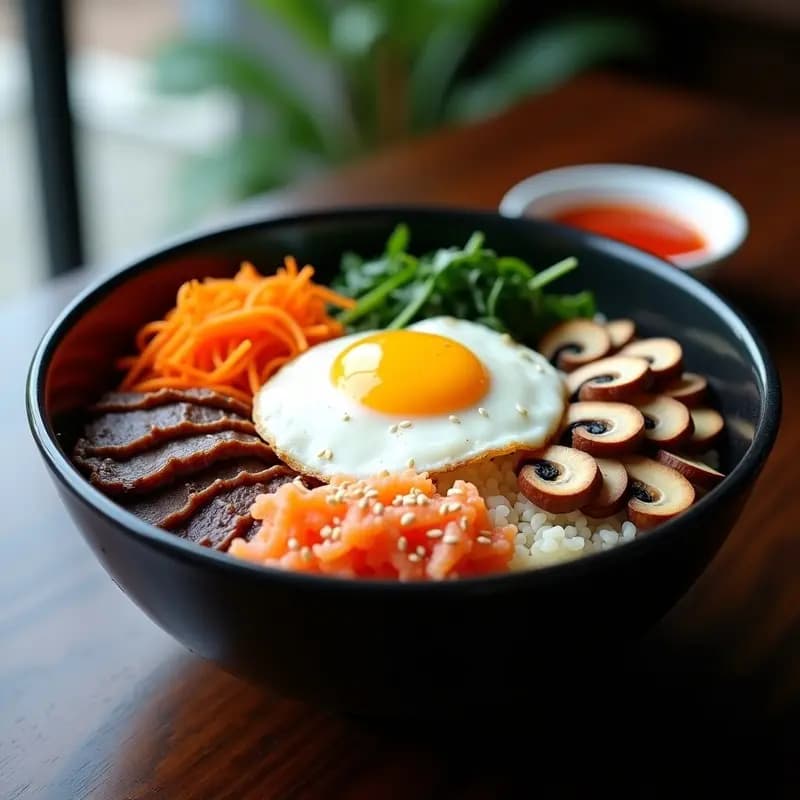 Bibimbap de Quinoa y Ternera con Kimchi de Rábano: Versión Coreana Alta en Proteína