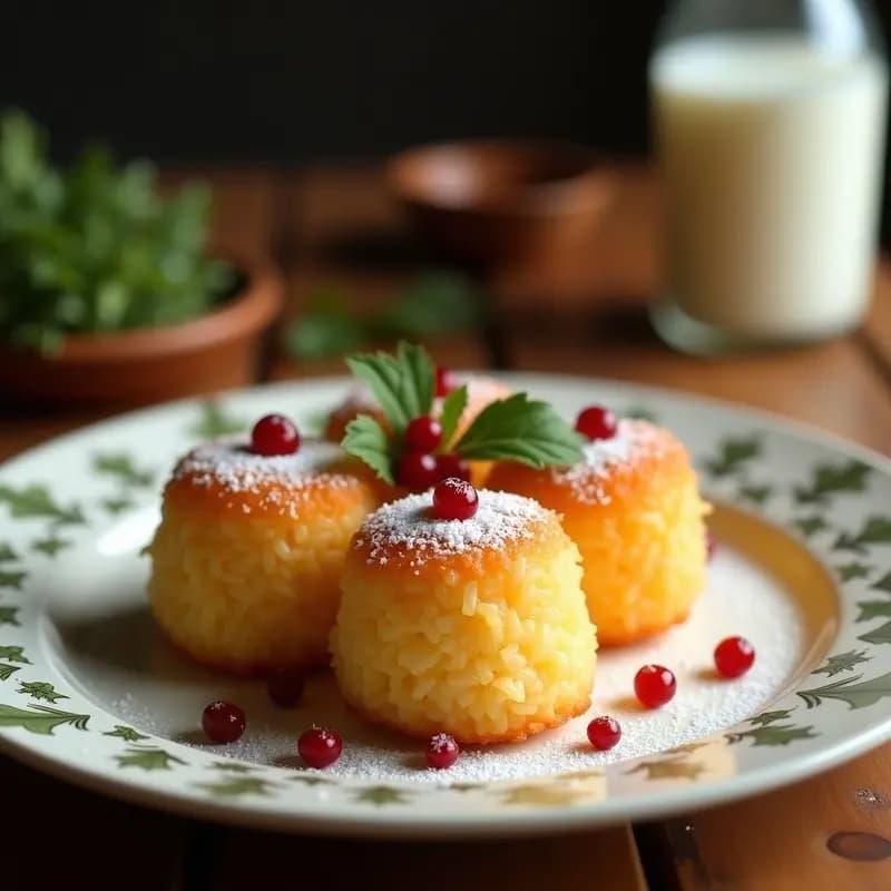 Bibingka de Arroz y Coco: Postre Filipino en Airfryer con Toque Navideño