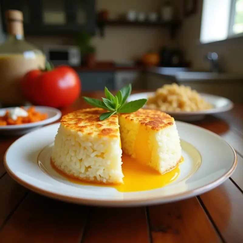 Bibingka Filipina con Queso de Coco y Huevos: Postre Tradicional Sin Harina
