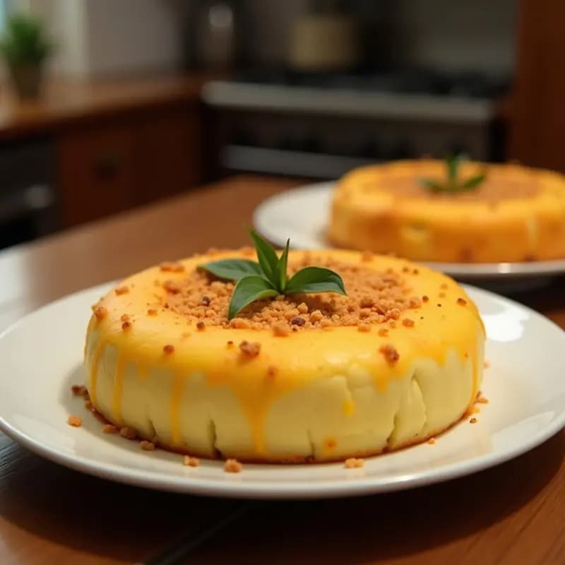Bibingka Filipina con Queso de Coco: Receta Navideña Sin Gluten y Sin Lácteos